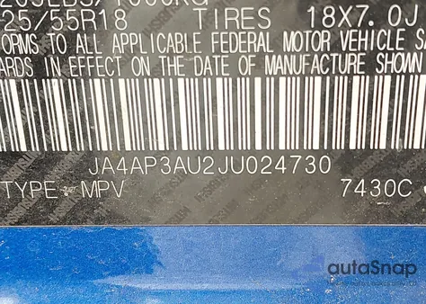 2018 Mitsubishi Outlander Sport 2.0 Es/2.0 Le z USA, uszkodzony, nr VIN JA4AP3AU2JU024730